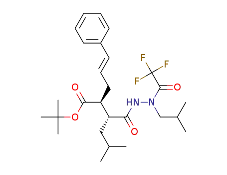 (E)-2(R)-[1(S)-(tert-butoxycarbonyl)-4-phenyl-3-butenyl]-2'-isobutyl-2'-(trifluoroacetyl)-4-methylvalerohydrazide