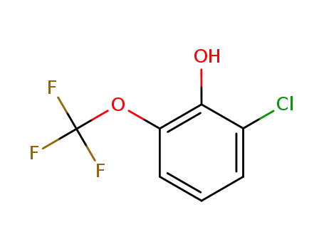 Molecular Structure of 1036713-42-4 (2-chloro-6-(trifluoromethoxy)phenol)
