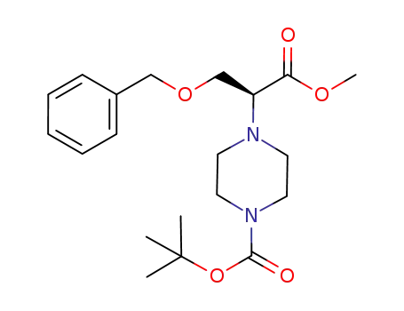 methyl (2S)-3-benzyloxy-2-[4'-(tert-butoxycarbonyl)-1'-piperazinyl]propanoate