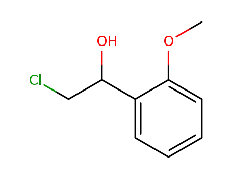 Molecular Structure of 64015-63-0 (Benzenemethanol, a-(chloromethyl)-2-methoxy-)