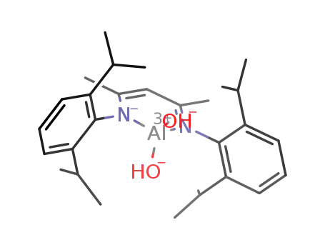 (HC[(CMe)(N-2,6-iPr<sub>2</sub>C<sub>6</sub>H<sub>3</sub>)]2)Al(OH)2
