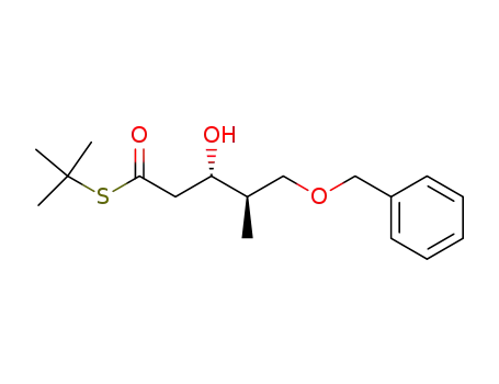 (S)-tert-butyl (3S,4R)-5-(benzyloxy)-3-hydroxy-4-methylpentanethioate