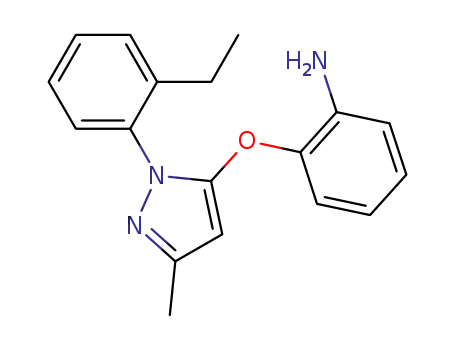 2-(1-(2-ethylphenyl)-3-methyl-1H-pyrazol-5-yloxy)benzenamine