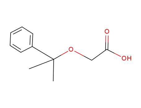 Molecular Structure of 1035202-87-9 (2-((2-Phenylpropan-2-yl)oxy)acetic acid)
