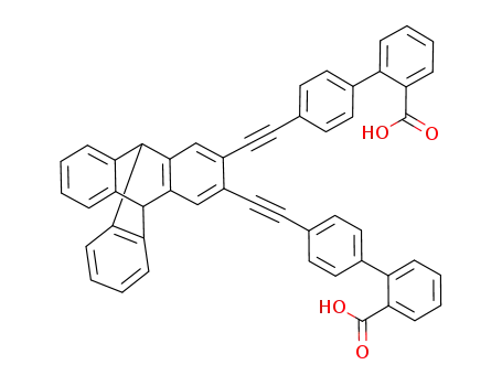 2,3-bis[2-(2'-carboxybiphenyl-4-yl)ethynyl]triptycene
