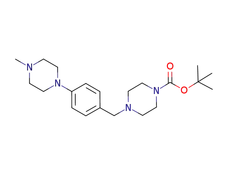 1-(tert-butyloxycarbonyl)-4-[(4-(4-methyl-piperazin-1-yl)phenyl)methyl]-piperazine
