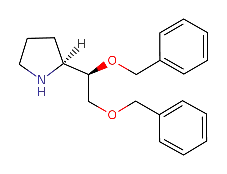 Molecular Structure of 1082070-48-1 ((2S)-2-[(1'R)-1',2'-dibenzyloxyethyl]-pyrrolidine)