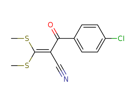 2-(4-chlorobenzoyl)-3,3-bis(methylsulfanyl)prop-2-enenitrile