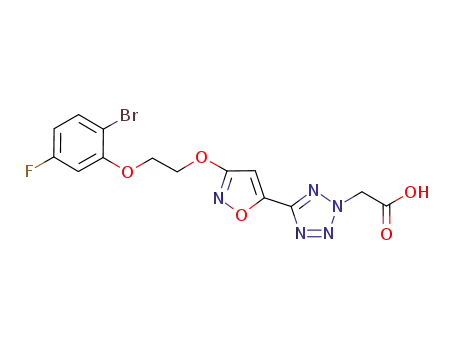 (5-{3-[2-(2-bromo-5-fluorophenoxy)ethoxy]isoxazol-5-yl}-2H-tetrazol-2-yl)acetic acid