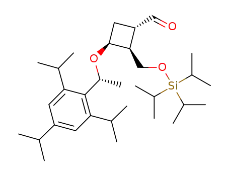 (1S,2S,3S)-3-((R)-1-(2,4,6-triisopropylphenyl)ethoxy)-2-((triisopropylsilyloxy)methyl)cyclobutanecarbaldehyde