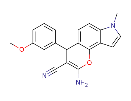 2-amino-3-cyano-4-(3-methoxy-phenyl)-7-methyl-4H-pyrrolo[2,3-h]chromene