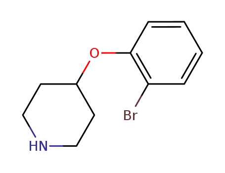 Molecular Structure of 916971-29-4 (4-(2-Bromo-phenoxy)-piperidine)