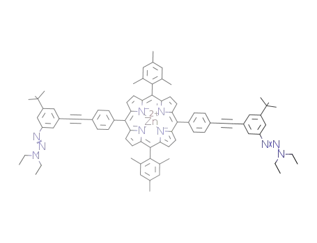 [5,15-bis(4-([3-(3,3-diethyl-1-triazenyl)-5-(1,1-dimethylethyl)phenyl]ethynyl)phenyl)-10,20-bis(2,4,6-trimethylphenyl)porphyrinato<sup>(2-)</sup>]zinc<sup>(2+)</sup>