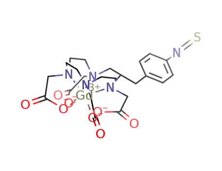 Molecular Structure of 654651-28-2 (Gd(N<sub>4</sub>C<sub>8</sub>H<sub>15</sub>(CH<sub>2</sub>COO)4CH<sub>2</sub>C<sub>6</sub>H<sub>4</sub>NCS)<sup>(1-)</sup>)