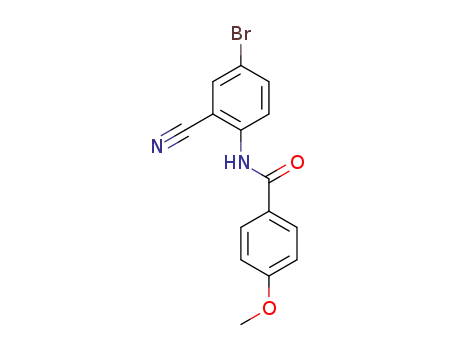 Molecular Structure of 1206675-33-3 (N-(4-broMo-2-cyanophenyl)-4-MethoxybenzaMide)