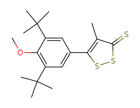 5-(3,5-di-(tert-butyl)-4-methoxyphenyl)-4-methyl-3H-1,2-dithiole-3-thione
