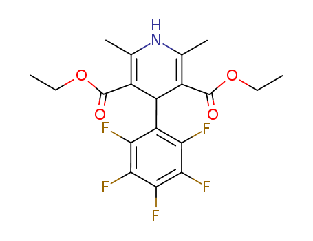 1,4-Dihydro-2,6-dimethyl-4-(pentafluorophenyl)-3,5-pyridinedicarboxylic  acid  diethyl  ester