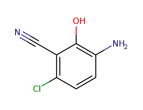 Molecular Structure of 201467-04-1 (3-AMINO-6-CHLORO-2-HYDROXYBENZONITRILE)