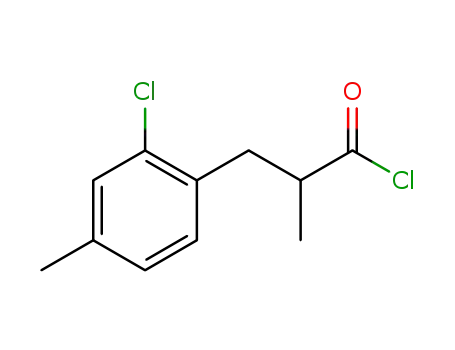 3-(2-chloro-4-methylphenyl)-2-methylpropanoyl chloride