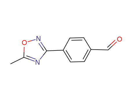 Molecular Structure of 852180-60-0 (4-(5-Methyl-1,2,4-oxadiazol-3-yl)benzaldehyde)