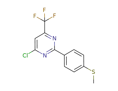4-chloro-2-(4-methylsulfanylphenyl)-6-trifluoromethylpyrimidine