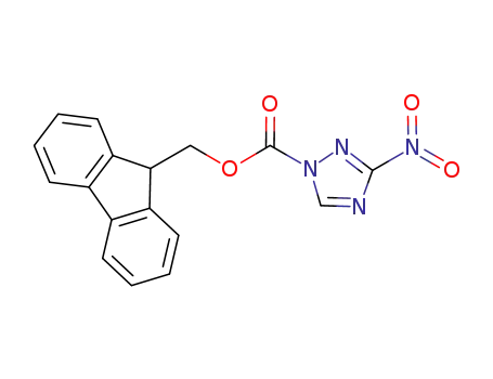 Molecular Structure of 1001067-08-8 (9-fluorenylmethyl 3-nitro-1H-1,2,4-triazole-1-carboxylate)