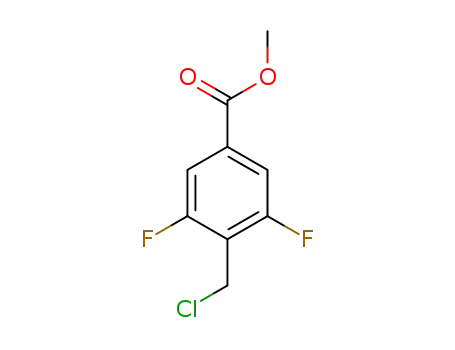 Molecular Structure of 1263283-69-7 (4-Chloromethyl-3,5-difluoro-benzoic acid methyl ester)