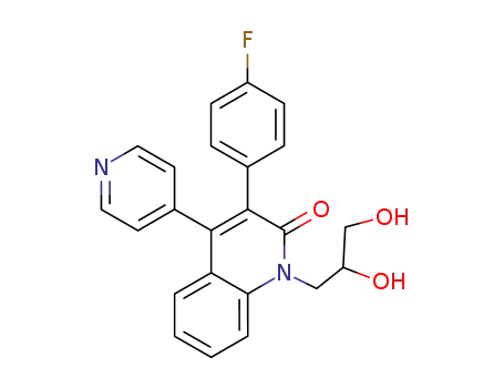 1-(2,3-dihydroxypropyl)-3-(4-fluorophenyl)-4-(pyridin-4-yl)quinolin-2-(1H)-one