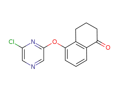 Molecular Structure of 894416-92-3 (2-chloro-6-(tetralon-1-yl-5-oxy)-pyrazine)