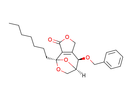 (1R,7R,8R)-7-benzyloxy-4,10,11-trioxa-1-heptyltricyclo[6.2.1.0(2,6)]undec-2<sup>(6)</sup>-en-3-one