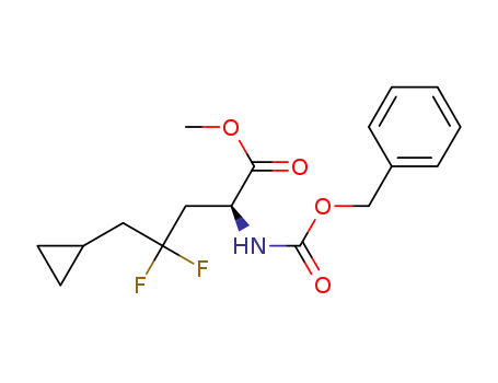 (2S)-2-benzyloxycarbonylamino-4,4-difluoro-5-cyclopropylpentanoic acid methyl ester