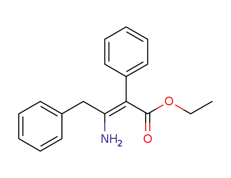 Molecular Structure of 1160169-25-4 ((Z)-ethyl 3-amino-2,4-diphenylbut-2-enoate)
