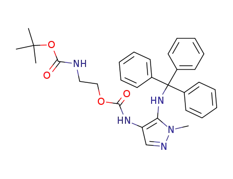 4-[2-(tert-butoxycarbonylamino)ethoxycarbonyl]amino-5-(tritylamino)-1-methylpyrazole