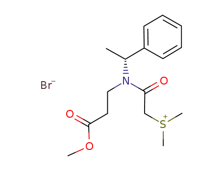 (R)-(+)-{[(2-methoxycarbonyl-ethyl)-(1-phenyl-ethyl)carbamoyl]-methyl}-dimethyl-sulfonium bromide