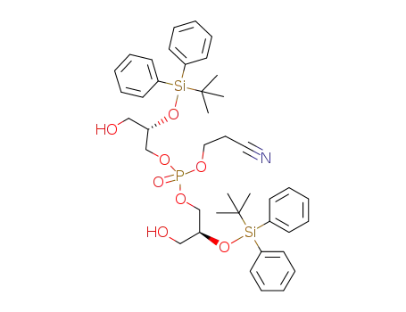 2-cyanoethyl bis-(2-O-(tert-butyldiphenylsilyl)-sn-glycer-1-yl) phosphate
