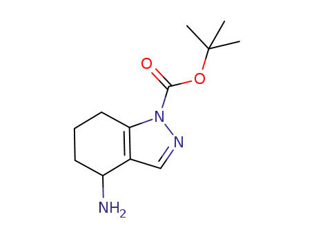 Molecular Structure of 955406-82-3 (tert-butyl 4-amino-4,5,6,7-tetrahydro-1H-indazole-1-carboxylate)