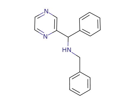 N-benzyl-N-[phenyl(pyrazin-2-yl)methyl]amine