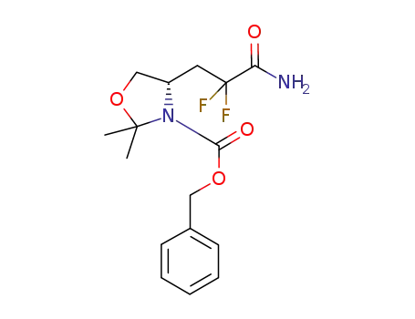 (S)-benzyl 4-(3-amino-2,2-difluoro-3-oxopropyl)-2,2-dimethyloxazolidine-3-carboxylate