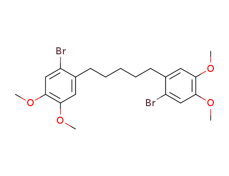 1,5-bis(6-bromo-3,4-dimethoxyphenyl)pentane