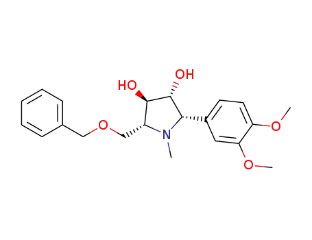 (2R,3R,4R,5S)-2-(benzyloxymethyl)-5-(3,4-dimethoxyphenyl)-1-methylpyrrolidine-3,4-diol