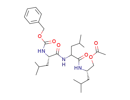 acetic acid 2-[2-(2-benzyloxycarbonylamino-4-methylpentanoylamino)-4-methylpentanoylamino]-4-methylpentyl ester