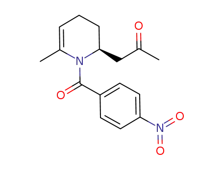 (S)-N-(p-nitrobenzoyl)-2,3,4-trihydro-6-methylpyridin-2-yl-propan-2-one