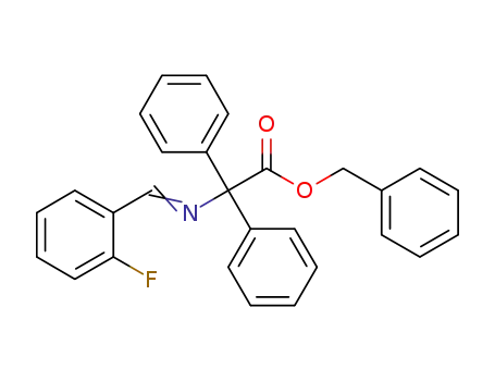 benzyl 2-(2-fluorobenzylideneamino)-2,2-diphenylacetate