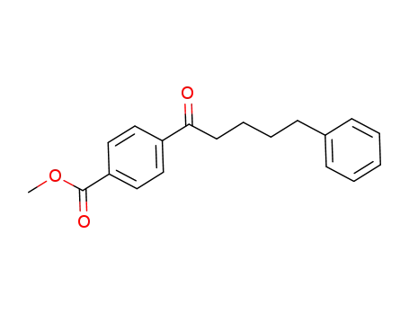 Molecular Structure of 1124227-41-3 (methyl 4-(5-phenylpentanoyl)benzoate)