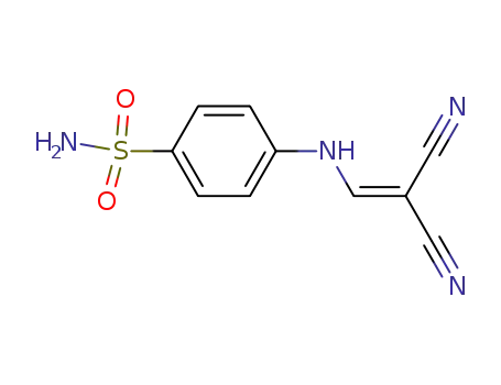 Molecular Structure of 24128-54-9 (4-[(2,2-dicyanoethenyl)amino]benzenesulfonamide)