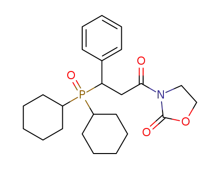 3-(3-dicyclohexylphosphinoyl-3-phenylpropionyl)oxazolidin-2-one