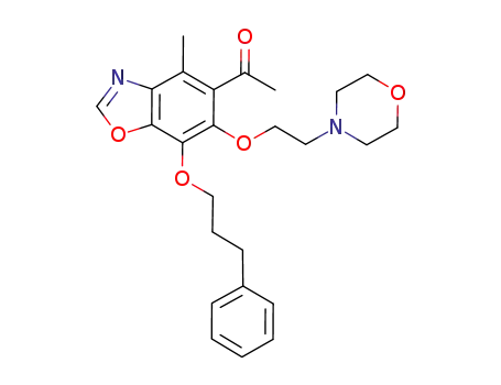 5-acetyl-4-methyl-6-(2-morpholinoethoxy)-7-(3-phenylpropoxy)benzo[d]oxazole
