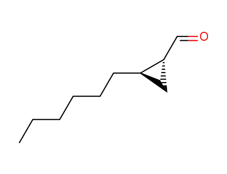 Cyclopropanecarboxaldehyde, 2-hexyl-, (1R,2R)- (9CI)