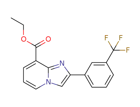 Molecular Structure of 1198170-82-9 (ethyl 2-(3-(trifluoromethyl)phenyl)imidazo[1,2-a]pyridine-8-carboxylate)
