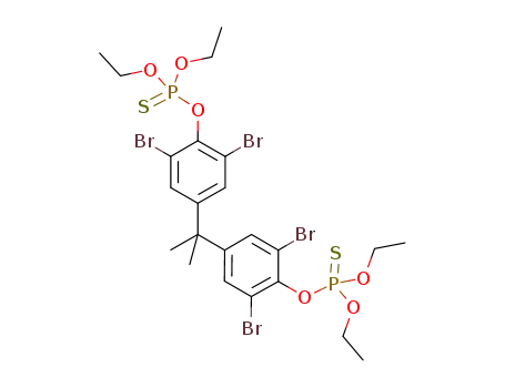 Molecular Structure of 1138036-74-4 (C<sub>23</sub>H<sub>30</sub>Br<sub>4</sub>O<sub>6</sub>P<sub>2</sub>S<sub>2</sub>)